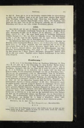 Erwiderung