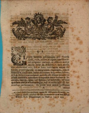 De virtute loci natalis in vegetabilia