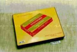 Blechdose für "50 CIGARETTEN ABDULLA STANDARD GOLD"
