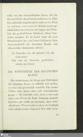 Die Wesenszüge Der Deutschen Kunst