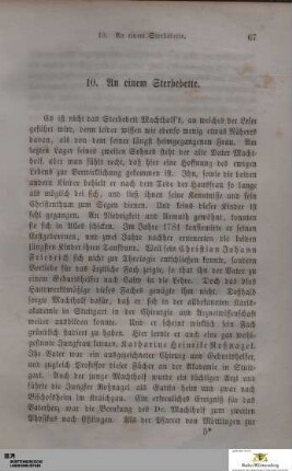 10. An einem Sterbebette
