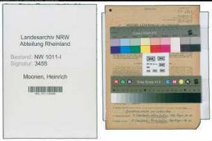 Entnazifizierung Heinrich Moonen , geb. 15.07.1900 (Volksschullehrer)