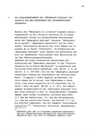 5 Die Inhaltsbestimmung der "Géographie physique" bei Soulavie vor dem Hintergrund der zeitgenössischen Geographie
