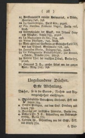 Ungebundene Bücher