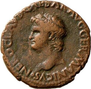 As des Nero mit Darstellung des Apollo Citharoedus