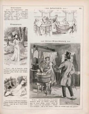 "Eingegangen" "Zukunftsbild" "Kleines Mißverständniß"