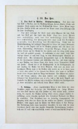 § 10. Das Heer