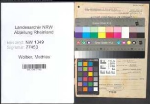 Entnazifizierung Mathias Wolber , geb. 13.07.1894 (Vollziehungsbeamter)