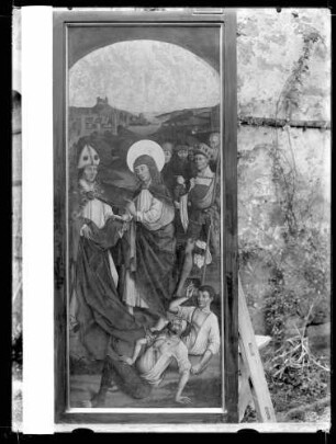 Veitskirche; linker Altar, linker Flügel