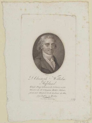 Bildnis des Christoph Wilhelm Hufeland