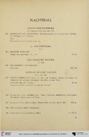 Nachtrag (Nr. 481-550)
