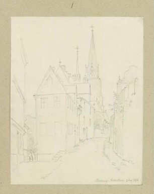 Die Ritterstraße in Marburg