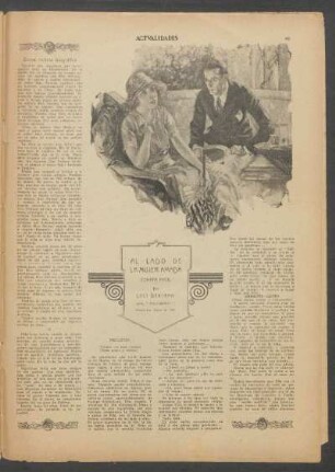 Al lado de la mujer amada : Sonata fácil. - (para "Actualidades").