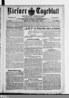 Riesaer Tageblatt und Anzeiger : (Elbeblatt und Anzeiger) : amtliche Bekanntmachungen für die Stadt und den Landkreis Riesa