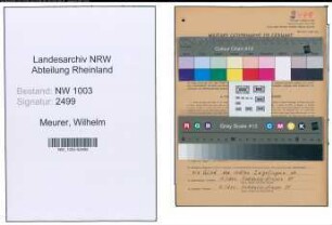Entnazifizierung Wilhelm Meurer , geb. 30.06.1907 (Arbeiter)