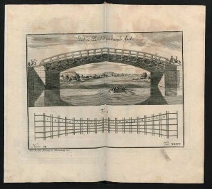 Pont de Bois d'une seule Arche. Num. 14. Tab. XXXV.