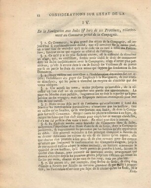 IV. De la navigation aux Indes & hors de ces provinces, rélativement au commerce privé de la Compagnie