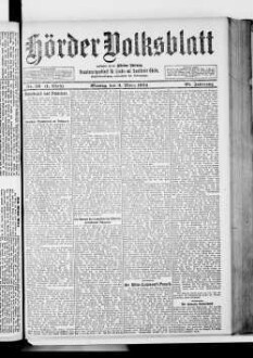 Hörder Volksblatt. 1884-1934