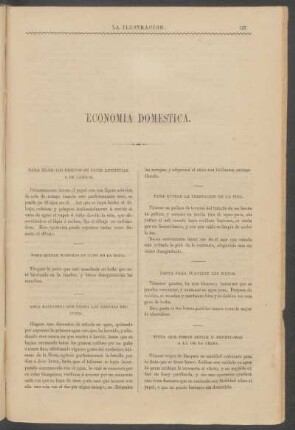 Economía doméstica.