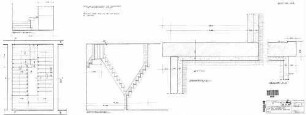 Schwäbisch Hall: Geschoßtreppe - Schnitt A-A, B-B, C-C, D-D Empfangsgeb. Treppe