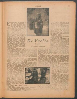 De vuelta : Cuento