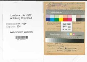 Entnazifizierung Wilhelm Wehmoeller , geb. 07.06.1896 (Beamter)