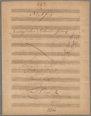Sønner av Norge, Arr., pf - BSB Mus.Schott.Ha 10873