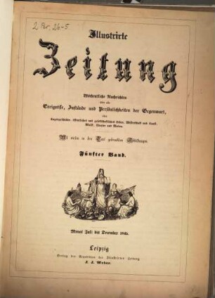 Illustrirte Zeitung : Leipzig, Berlin, Wien, Budapest, New York. 5, 5. 1845 (Juli/Dezember)