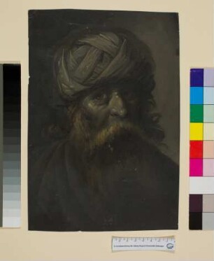 Bärtiger Mann mit Turban