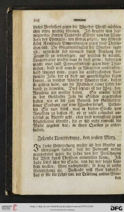Zehende Unterredung, den 20sten Merz