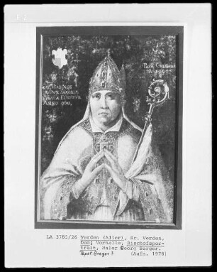 Bischofsporträt von Papst Gregor?