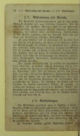 8. Eintheilungen