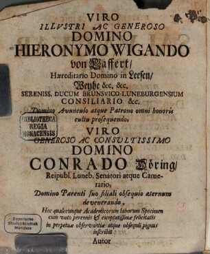 Diss. iur. de salva-guardia