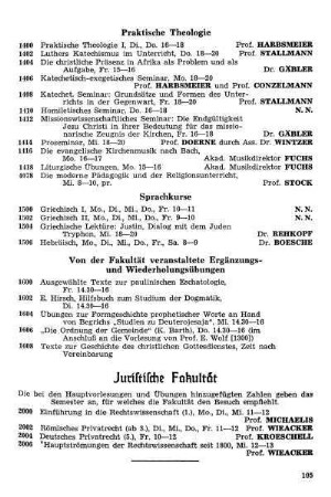Juristische Fakultät