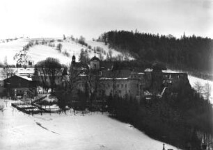 Lauenstein. Stadtansicht mit Schloss