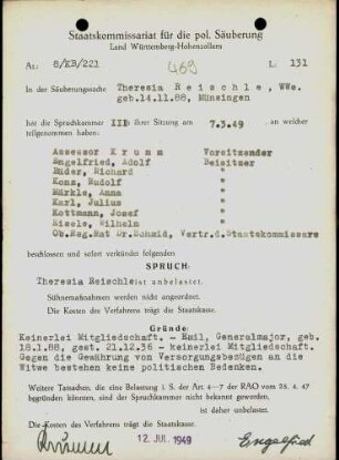Reischle, Theresia