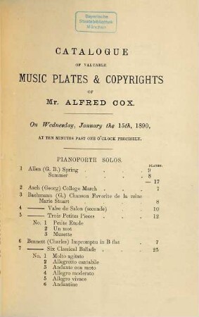 Catalogues ..., 9