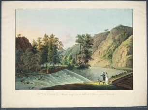 Das Wehr zwischen der Königsmühle und der Neuen Mühle im Plauenschen Grund