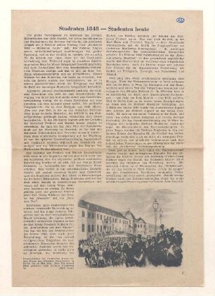 Studenten 1848 - Studenten heute : [Vortrag von Alexander Abusch am 5.2.1948 in Berlin]