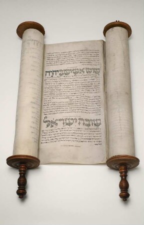 Haftara-Rolle. Hebräische Handschrift auf Pergament : Haftara-Rolle. Hebräische Handschrift auf Pergament. – Deutschland, 18. Jahrhundert (?). Dresden: SLUB Mscr.Dresd.Eb.384.c