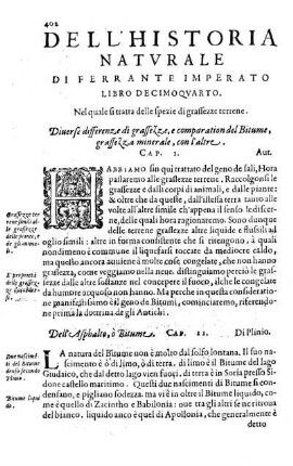 Libro Decimoquarto. Nel quale si tratta delle spezie di grassezze terrene