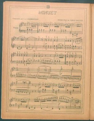 Minuet - [Partitura]