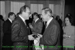 Feier anlässlich des 60. Geburtstags von Prof. Wolfgang Klose (Vorstandsmitglied des Kernforschungszentrums Karlsruhe (KfK)) am Kernforschungszentrum Karlsruhe (KfK)