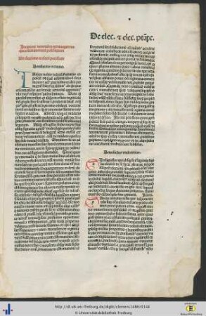 Incipiunt decretales extravagantes que emanaverunt post sextum.
