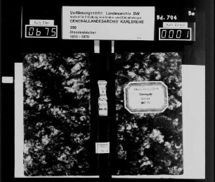 Mudau, katholische Gemeinde: Standesbuch 1845-1855
