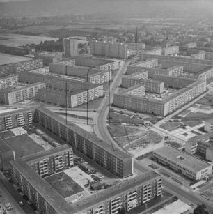 Neubaugebiet in Dresden-Leuben : Blickrichtung Osten