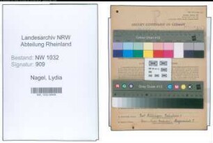 Entnazifizierung Lydia Nagel , geb. 09.08.1911 ()