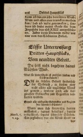 206-210, Eilffte Unterweisung