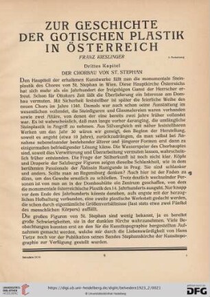 Zur Geschichte der gotischen Plastik in Österreich, 2. Fortsetzung