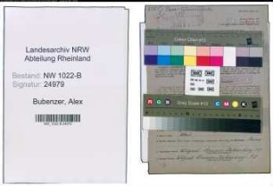 Entnazifizierung Alex Bubenzer , geb. 19.10.1897 (Arbeiter)